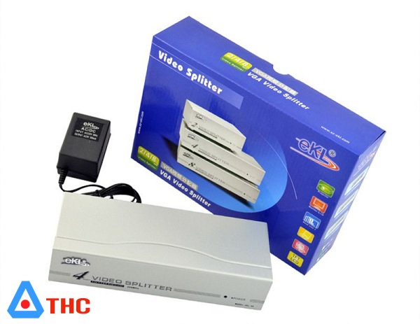 Bộ chia vga 1 ra 4 EKL, bộ chia vga 4 cổng tốc độ 250hz